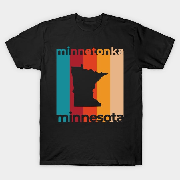 Minnetonka Minnesota Retro T-Shirt by easytees